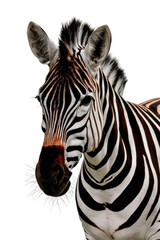 Fototapeta premium Isolated PNG Zebra Wildlife, GENERATIVE AI