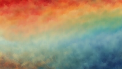 Abstract Color Gradient Background with Grainy Orange, Blue, Yellow, and White Noise Texture

