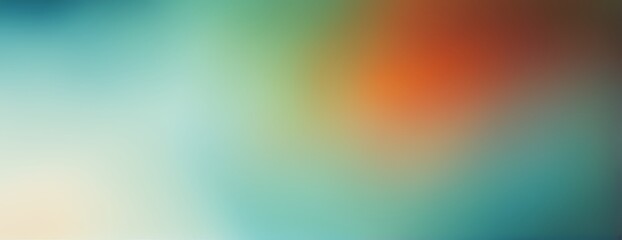 Obraz premium Abstract Color Gradient Background with Grainy Orange, Blue, Yellow, and White Noise Texture