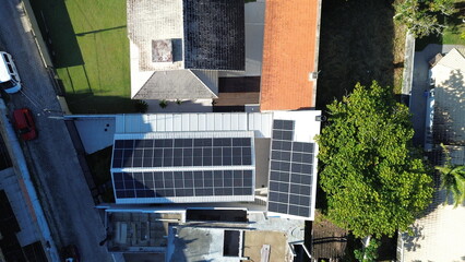 Paineis Solares Sistema Fotovoltaico (Energia Solar) © Atilio