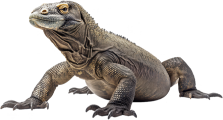 Komodo Dragon Vector Graphic Transparent background