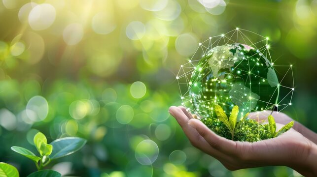 An ecofriendly hightech business using AI to optimize resource usage and minimize waste