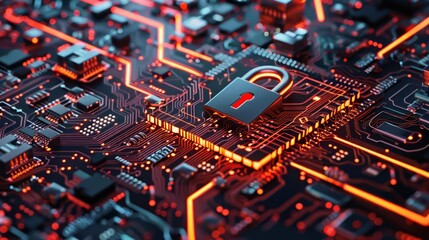 Obraz premium Endtoend encryption safeguarding communications in a hightech data security infrastructure