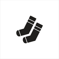 sock vector icon line template