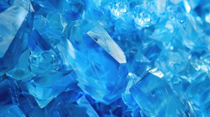 abstract sapphire background showing a blue crystal surface