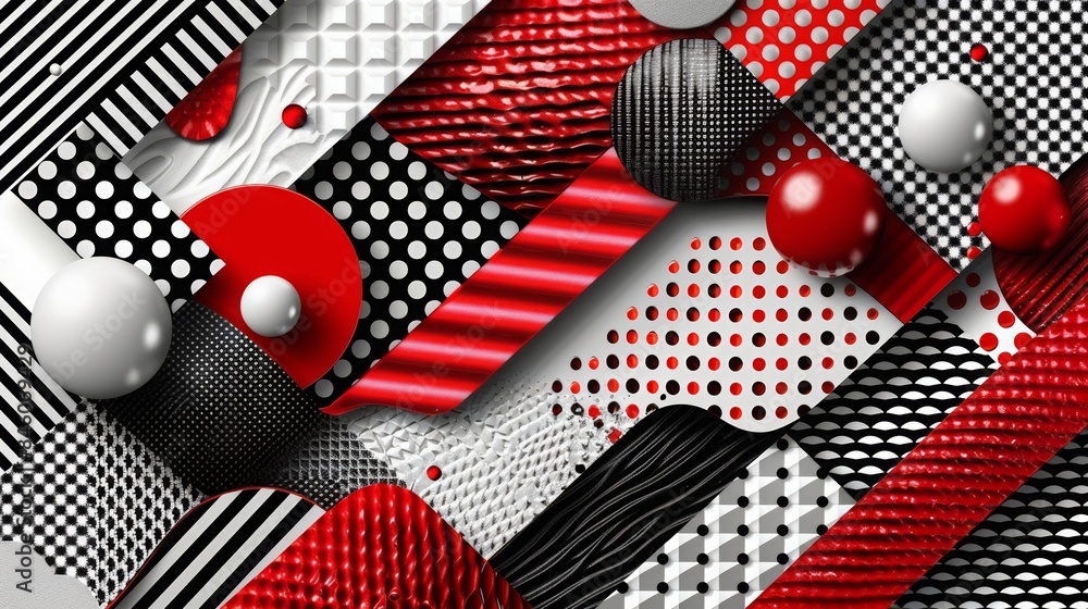 Poster colorful realistic abstract design with geometric shapes and gradients background, overlapping layer