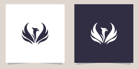phoenix logo design vector