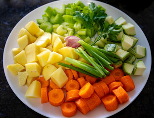 Fresh organic and colorful vegetables selective focus.
