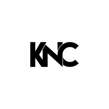 knc initial letter monogram logo design