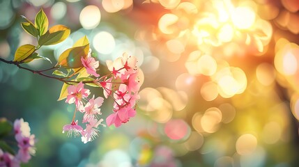 Fototapeta premium Spring mood selective focus and natural light