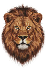 Obraz premium Isolated PNG Lion Wildlife, GENERATIVE AI