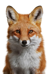 Isolated PNG Cute Fox Wildlife, GENERATIVE AI