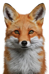 Isolated PNG Cute Fox Wildlife, GENERATIVE AI