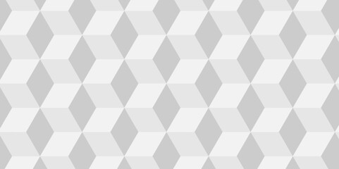 Background of cube geometric pattern grid backdrop triangle background. Abstract cube geometric tile and mosaic wall or grid backdrop hexagon technology. white and gray geometric block cube structure.