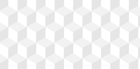Obraz premium Background of cube geometric pattern grid backdrop triangle background. Abstract cube geometric tile and mosaic wall or grid backdrop hexagon technology. white and gray geometric block cube structure.