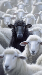 A black sheep. Uniqueness concept