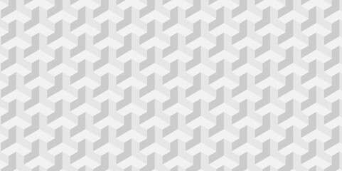 Background of cube geometric pattern grid backdrop triangle background. Abstract cube geometric tile and mosaic wall or grid backdrop hexagon technology. white and gray geometric block cube structure.