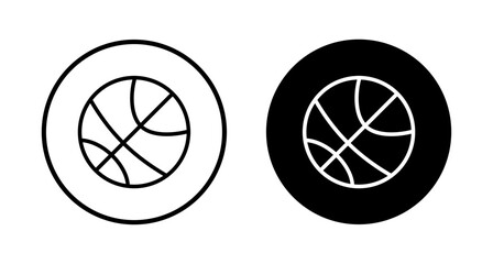 Basketball icon vector isolated on white background. Basketball ball icon. Basketball logo vector icon
