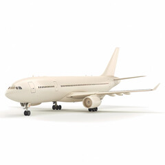 Obraz premium Introduction to the Isolated Ivory Cargo Plane from the Front Right Side