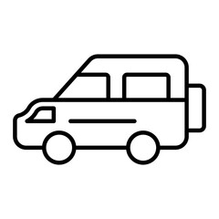 SUV Car icon. outline icon