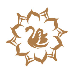 Coffee latte art icon