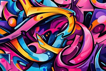 Obraz premium Abstract Colorful Graffiti
