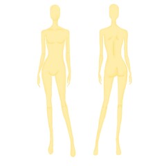 Female Model for Designing Clothes