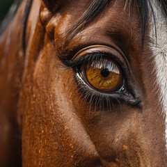 Eye of an Arabian horse