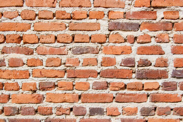 Brick wall in a building in Rio de Janeiro.