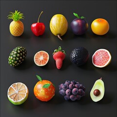 Bright Citrus Fruits Displayed on Wooden Serveware. Health and Wellness concept