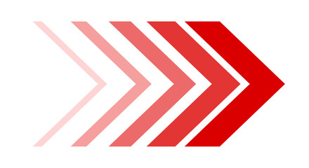 Red Gradient Arrows