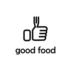 Obraz premium good food abstract design icon logo
