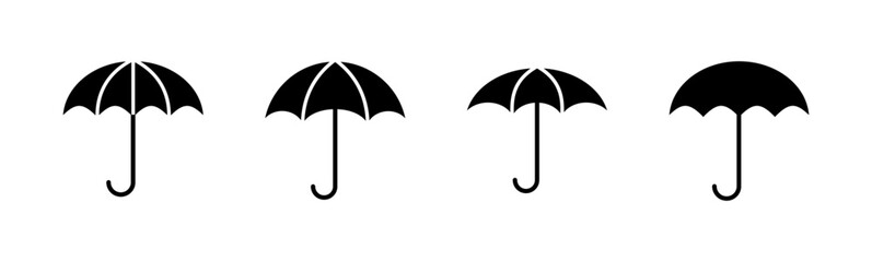 Umbrella icon set. umbrella sign icon © AAVAA