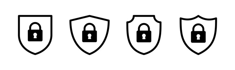 Security icon set. protection icon. privacy. vpn