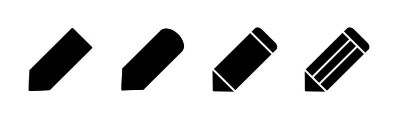 Pencil icon set. pen symbol. edit icon vector