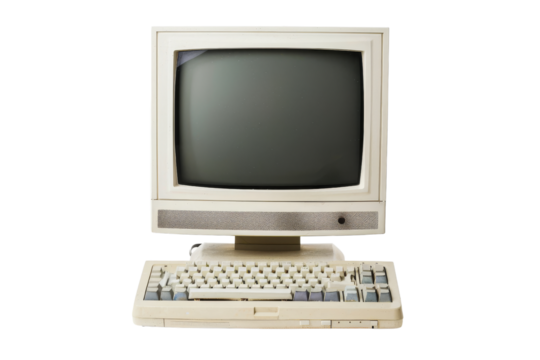 Old Vintage Beige Computer
