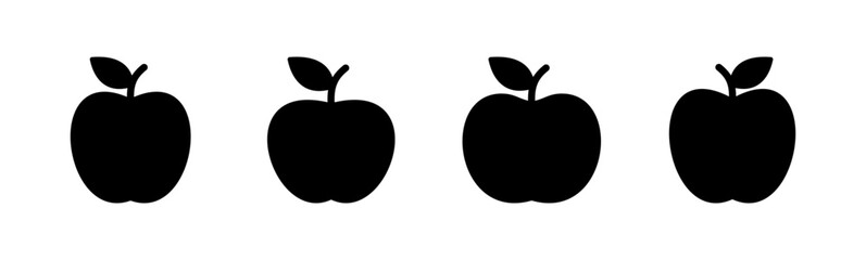 Apple icon set. Apple vector icon. apple symbols for your web design.