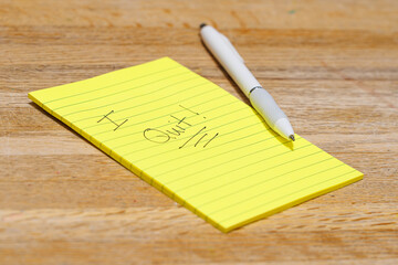 Handwritten Note Saying 