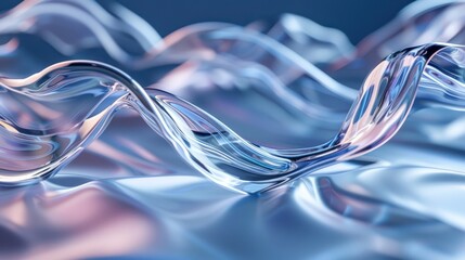 Organic Forms in Floating Glass Wave