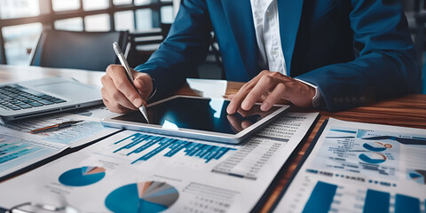 Businessman with Tablet at Sunset
Corporate Professional at Dusk
Modern Businessman with Digital Tablet