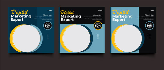 Digital Marketing Social Media Post Design Template