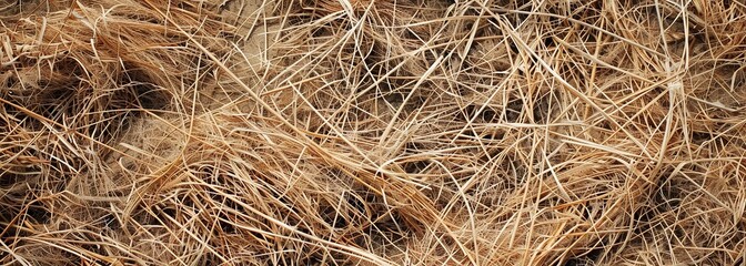 Dried grass after drought background