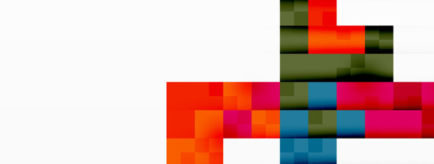Dynamic colorful squares background. Vector Illustration For Wallpaper, Banner, Background, Card, Book Illustration, landing page