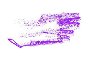 purple pencil strokes isolated on transparent background
