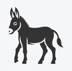 Majestic Donkey Silhouette Vector Collection, Ideal for Creative Projects and Illustrations