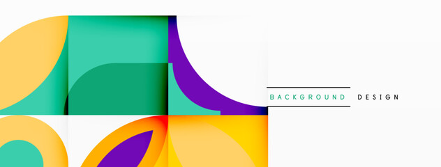 Circles and petals. Geometric beautiful abstract minimal template for Wallpaper, Banner, Background, Card, Book Illustration, landing page