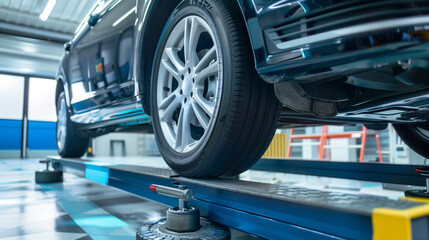 modern car wheels alignment testing system