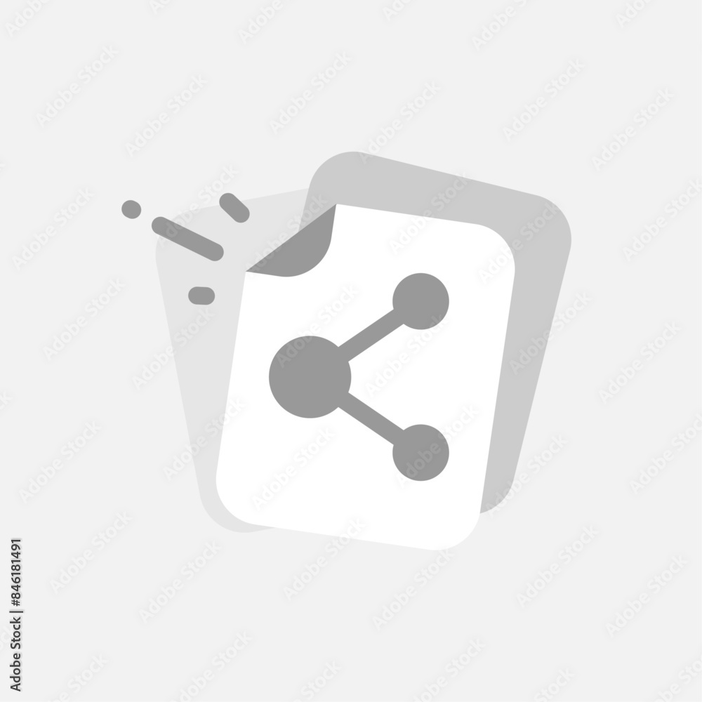 Poster still empty. no documents, files or data have been shared yet concept illustration flat design. simp