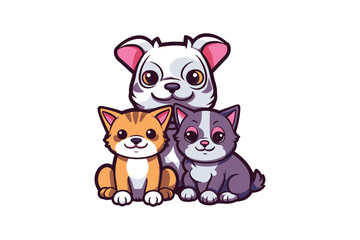 Obraz premium 3 dogs