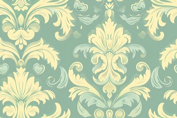 Illustration vector design of vintage wall patterns background.